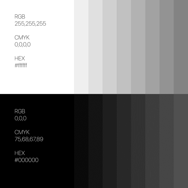 Color breakdown featuring RGB, CMYK, and HEX specifications.